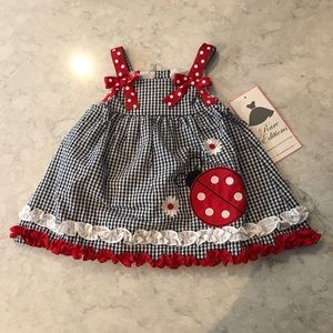 *NWT* Rare Editions Ladybug Dress (12M)